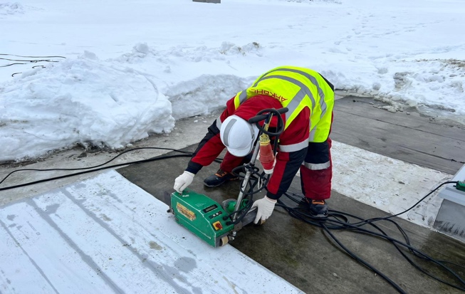 Монтаж противопожарной мембраны