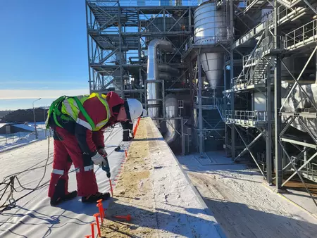 Монтаж мембранной кровли